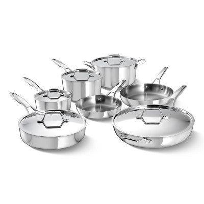 12-Piece Premier Stainless Steel Cookware Set