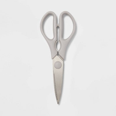 Kitchen Shears, Gray (Stainless Steel Blade)