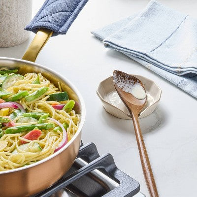 Stoneware Spoon Rest, Cream