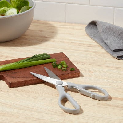 Kitchen Shears, Gray (Stainless Steel Blade)