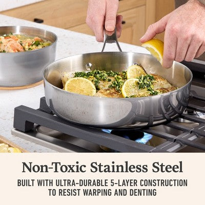 12-Piece Premier Stainless Steel Cookware Set