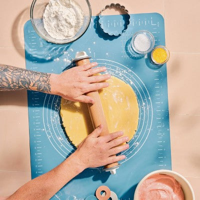 Adjustable Wooden Rolling Pin, Light Brown (17.28\")