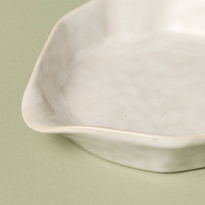 Stoneware Spoon Rest, Cream