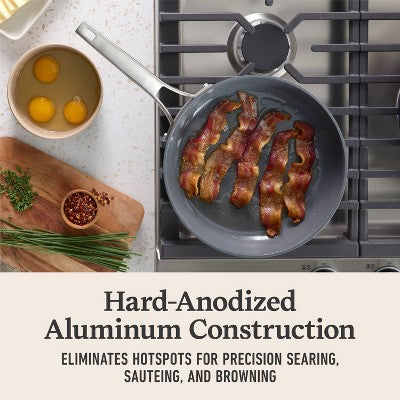 8-Piece Ceramic Nonstick Cookware Set, Midnight (Includes 5-Qt Dutch Oven)