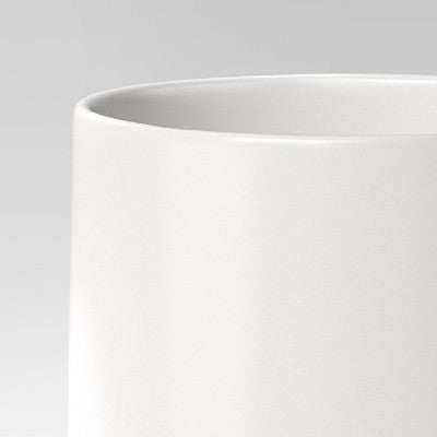 Stoneware Utensil Holder, White (6\")