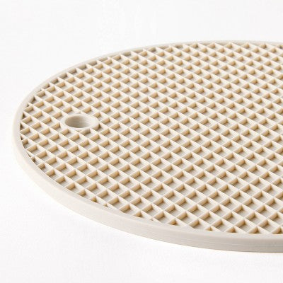 2-Pack Silicone Trivets, Light Gray